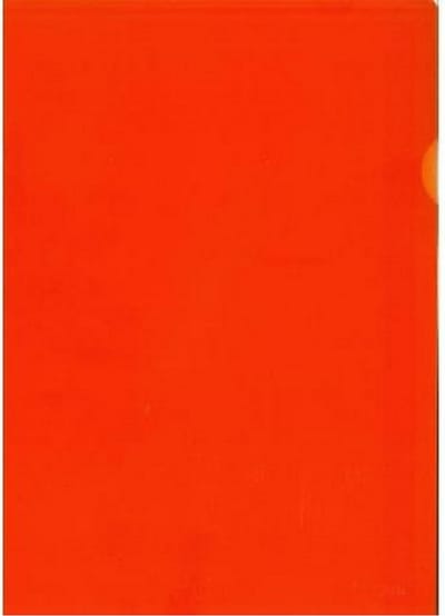 Niceday - plastieken L-mappen - oranje - 10 stuk