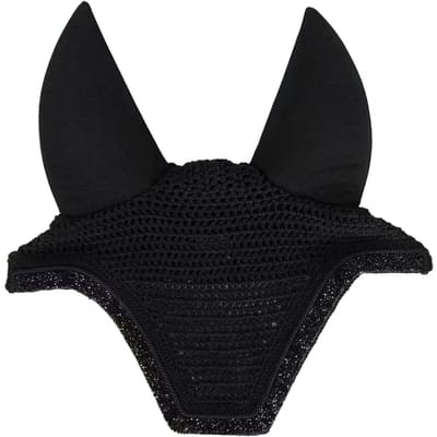 Kentucky Horsewear - Oornetje Wellington glitter stone soundless zwart cob