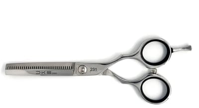 DKS Pro 231 Coupeschaar 5.5 Inch – Professionele Uitdunschaar – 32 Tanden – 420J2 RVS – Classic Greep – Rechtshandig – Zilver