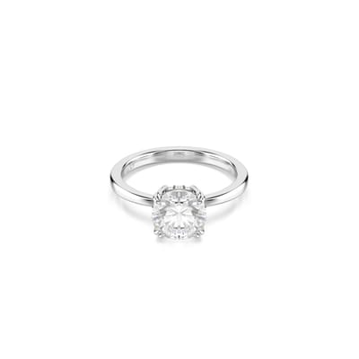 Swarovski sieraden Stilla Ring 5717941 | zilverkleurige ring met kristal en pavégalerij | elegant modern dagelijkse statement accessoire