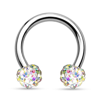 Piercing horseshoe ferido 1.2x10 - multi kleur - LMPiercings