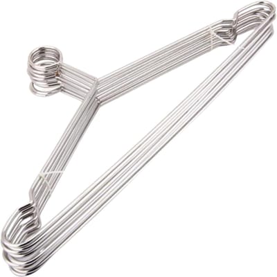 Veiligheidskledinghangers - Metalen hangers - Hotelgebruik - Antidiefstal ontwerp - Gesloten lus - Zilverkleurig