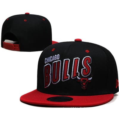 Nieuwe Basketbalpet Stierenkop Heren- en Damesverstelbare Pet Zonnehoed Hip Hop Pet Directe Verkoop Hoofd Stier Platte Rand Pet black