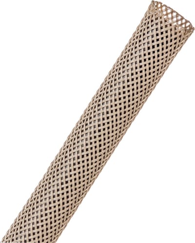 Techflex-PTN0.38BE/18-Kabelsok-Kabelsleeve-Kabelbeschermer-Kabel Management–Kabelkous-Kabelmantel-Maat: 4,8 – 12,7 mm-Kleur: Beige-Lengte: 18 meter