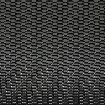Autostyle Racegaas aluminium zwart - honingraat gaas - 125x25cm