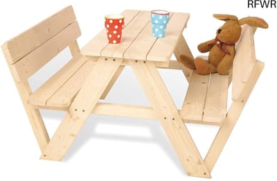 RFWR® 4-zitsset voor kinderen met rugleuning - Perfect voor buitenactiviteiten