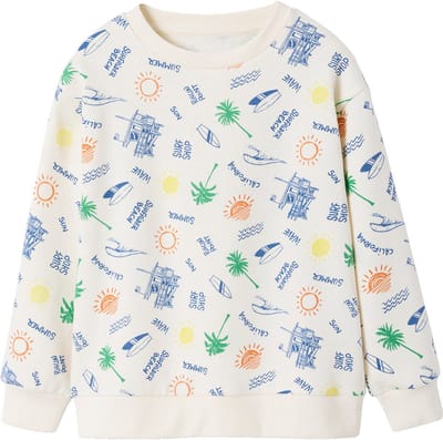 Vertbaudet sweater voor jongens met ronde hals
