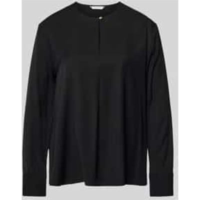 Relaxed fit blouse met lange mouwen van pure viscose