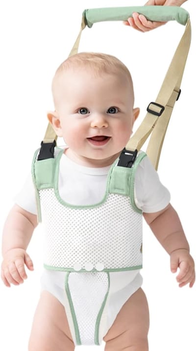 Loopharnas Baby - Steunriem Kinderen - Eerste Stappen Begeleiden - Ergonomisch Ontwerp - 30 x 20 x 3 cm - Blauw