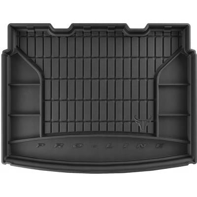 Rubberen Kofferbakmat – VW Tiguan II (2015-) – Onderste Laadvloer met Verstelbare Vloer – TPE – Op Maat – Organizerfunctie – Hoge Rand (5 cm)