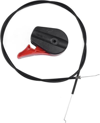 Grasmaaier Gaskabel - Bedieningskabel Motor - Motoronderhoud Gazon - Stalen Buitenkabel - 1350mm Buiten 1650mm Binnen - Rood Zwart