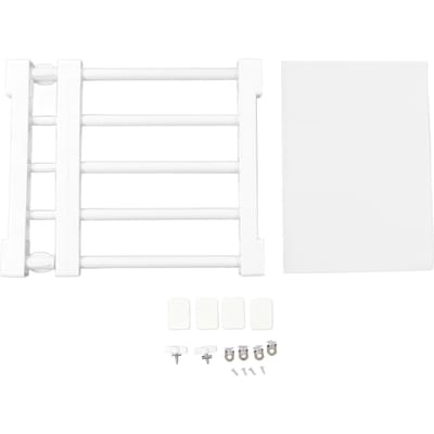 Kledingkast Spanningsplank Uitschuifbaar Nagelvrij Kastverdeler Opbergrek voor Kledingkast 30?40cm / 11.8?15.7in Length white