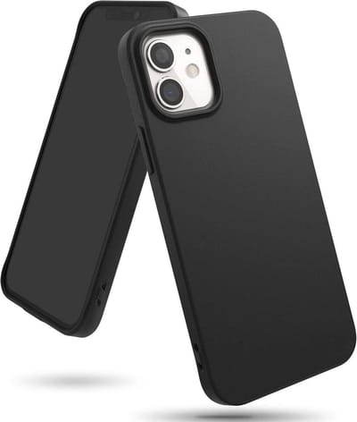 HB Hoesje Geschikt voor Apple iPhone 12 Mini - Zwart - Siliconen Back Cover