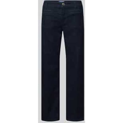 kort fit recht broek van katoenmix model 'TESS CROPPED'