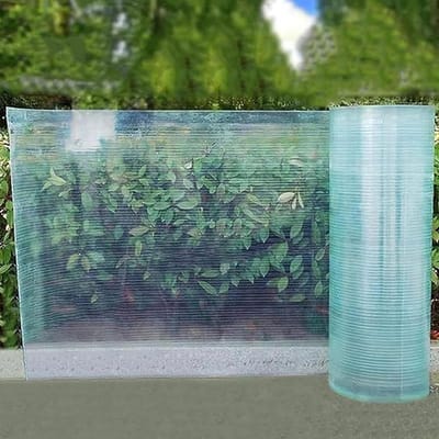Polycarbonaat Plaat - Dakpaneel Isolatie - Kas Bedekking - UV Bestendig Transparant - 59.1 x 16.4 inch - Helder