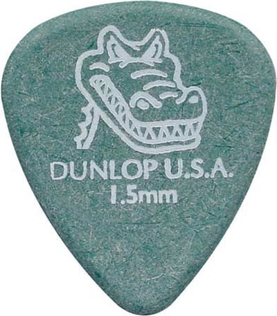 Dunlop 417-R-150 Plectra Groen 1.50 mm 72-Pack Plectra Voor Elektrische en Akoestische Gitaren