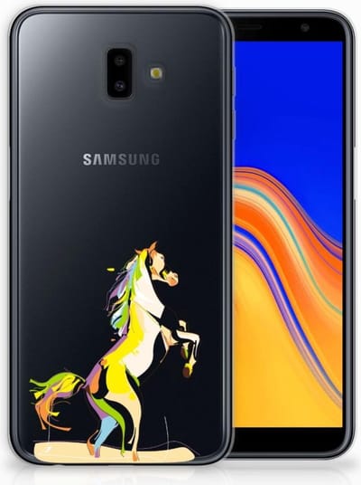 Samsung Galaxy J6 Plus (2018) Telefoonhoesje met Naam Horse Color