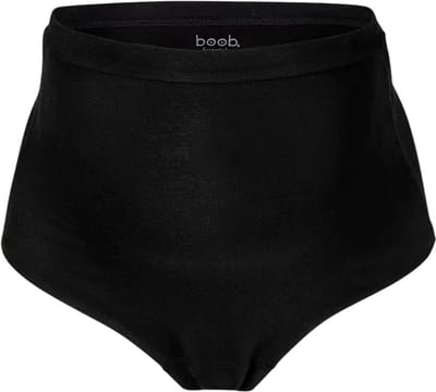Boob Design - Essential Zwangerschapsslip - Met Hoge Taille – Biokatoen – Zwart – Maat M