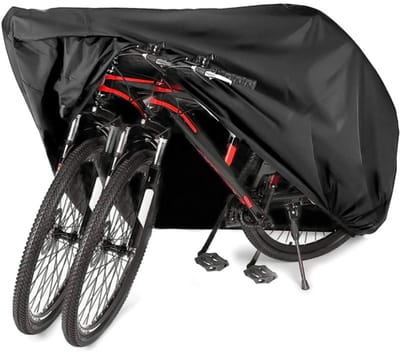 Waterdichte fietshoes - Fietshoes - fietshoes voor 2 fietsen - Buitenfietshoes - Universele dubbele fietshoes - 210D Oxford-stof - 200*105*110cm