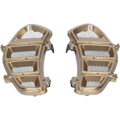 Paar Motorradiatorbeschermer Grille Randafdekking Geschikt voor Piaggio VESPA GTS 250 300 2013 2020 gray