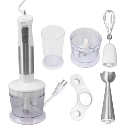 Keukenmachine 304 Roestvrij Staal Motor Elektrische Voedselhakker voor Snijden Raspen Hakken Puree L white