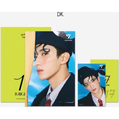 SEVENTEEN 3D Foto Lenticulaire Ansichtkaart + 1 Fotokaart '17 IS RIGHT HERE' Ver