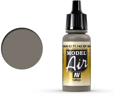 Vallejo Hobbyverf Acrylverf - 71142 Model Air IDF Sinai Grey - Acryl Verf flesje - 17 ml