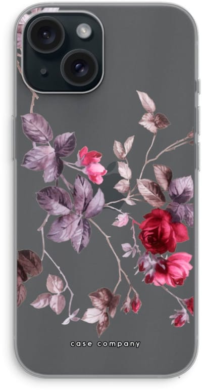 Case Company® - Hoesje geschikt voor iPhone 15 hoesje - Mooie bloemen - Soft Cover Telefoonhoesje - Bescherming aan alle Kanten en Schermrand