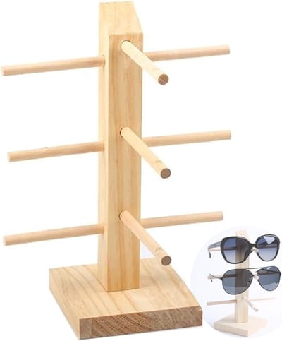 Houten Brilhouder voor Zonnebrillen en Leesbrillen, Creatieve Stand voor Thuis en Winkel, Organiseer je Brillen Efficiënt
