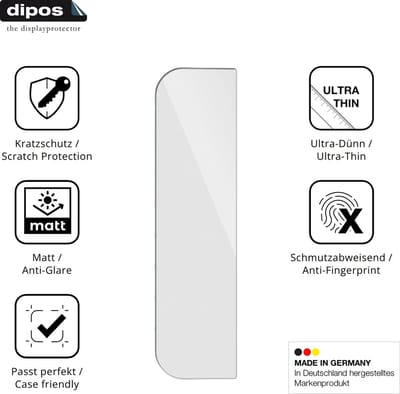 dipos – 2x Matte Beschermfolie geschikt voor Cosori CAF-TF101S | Krasbestendige & antireflecterende Screenprotector Ultra-Thin