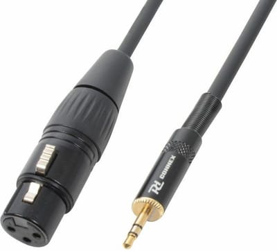 Kabel 3.5mm Stereo - XLR Female 0,5m