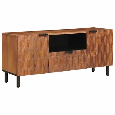 vidaXL - TV - Kast - met - lade - Acacia - Bruine - Afwerking - 105 - x - 33 - x - 46 - cm