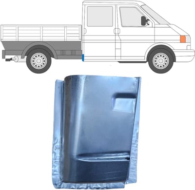 Reparatiepaneel achter hoek voor Volkswagen Transporter T4 1990-2003 / Rechts