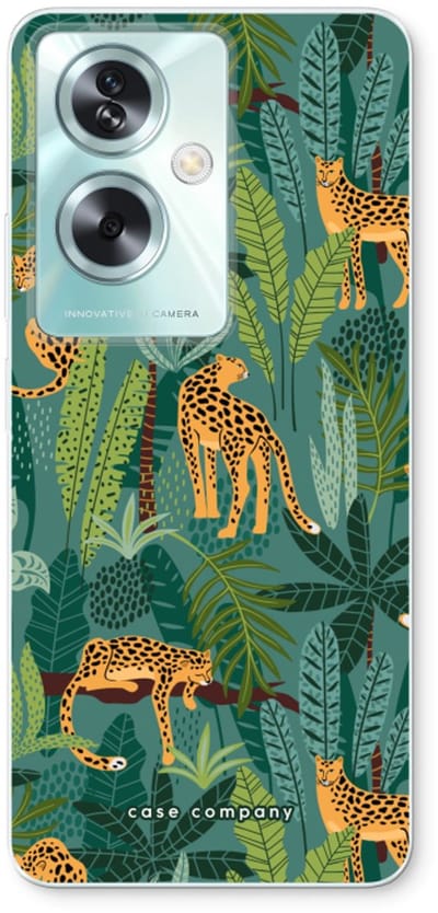Case Company® - Hoesje geschikt voor Oppo A79 hoesje - Luipaard 2 - Soft Cover Telefoonhoesje - Bescherming aan alle Kanten en Schermrand