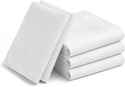 Stoffen Zakdoeken - Katoenen Pochetten - Dagelijks Gebruik - Gladde Katoenen Stof - 5 stuks 38x38 cm - Wit