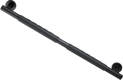 Wandgreep Secura - Veiligheidsgreep badkamer - Ondersteuning douchen - Soft-touch grip - 655 cm - Zwart