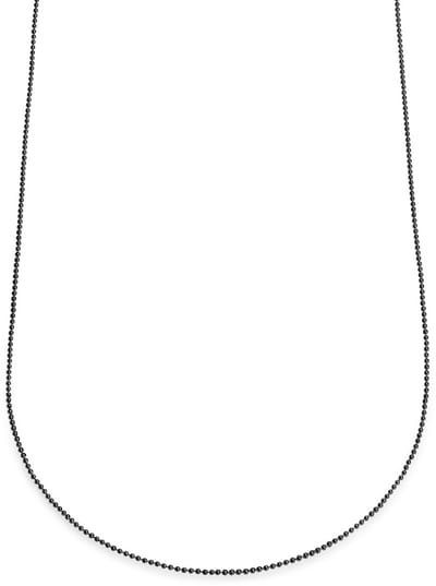 Essentials | 2 mm Gunmetal Zwarte Ketting met Vierkante Venetiaanse Schakels