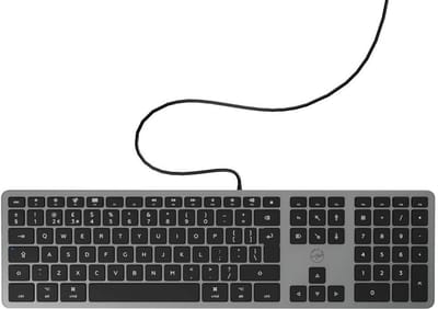 USB toetsenbord QWERTY UK-Engels voor Mac - Grijs