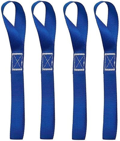Set van 4 Sterke Nylon Luggage Riemen 2.5x40cm voor Motorfietsen, ATV's en Camping, Tot 800kg Draagcapaciteit