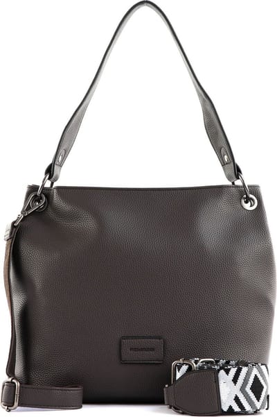 FREDsBRUDER Leren Schoudertas Lanbe Hobo Bag Ash Brown Donkerbruin