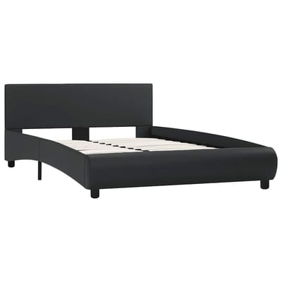 vidaXL - Bedframe - met - LED - kunstleer - zwart - 120x200 - cm