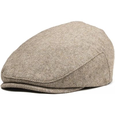 JANGOUL Kinderen Platte Petten Visgraat Wol Tweed Kleine Maat Jongen Meisje Newsboy Petten Baby Peuter Jeugd Baret Hoed voor Kinderen 50cm beige