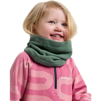 Didriksons Monte 2, nekwarmer, kinderen, groen