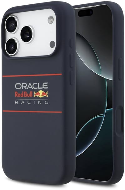 Red Bull Racing Silicone Red Horizontal Logo Cover hoesje met MagSafe voor Apple iPhone 17 Pro Max - Donkerblauw