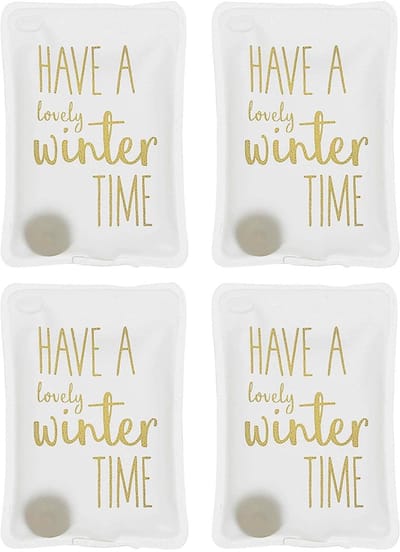 JHUBERS- Handwarmers Oplaadbaar - Herbruikbare Handwarmers - Set van 4 - Huidvriendelijke Kunststof Hoes - Tot 55 °C Warmte - Perfect voor Koude Dagen - Zakwarmers