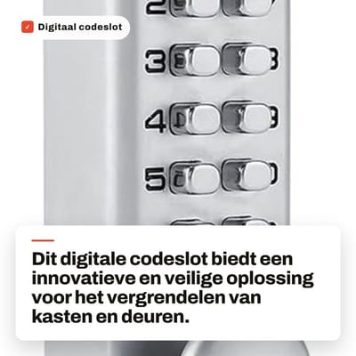Dailygoods- Codeslot Digitale Beveiliging - Meubelslot - 1-11-Cijferige Combinatie - Insteekvergrendeling - Geschikt voor Binnendeuren - Eenvoudige Installatie