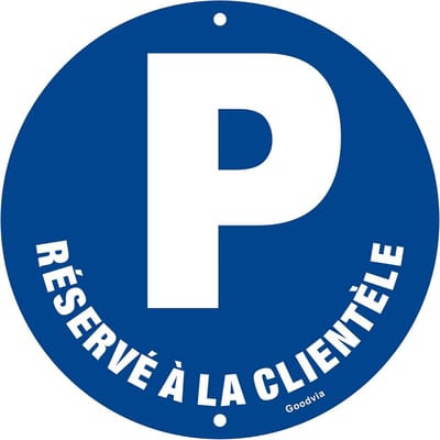 Gereserveerd Parkeerbord Aluminium Ø300mm - Reflecterend en Weerbestendig - Privé Parkeerplaats