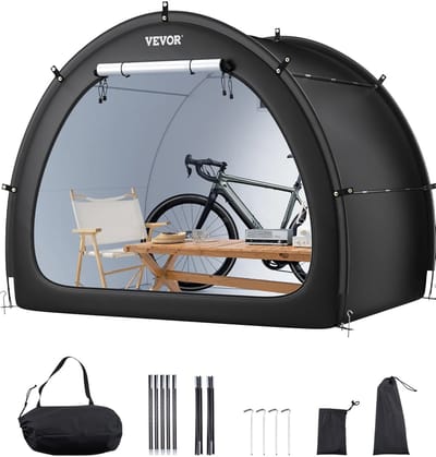 Allero Fietsenstalling - Fietstent - Fietsenberging - Waterdicht - 4-5 Fietsen - Lichtgewicht - Fietsopbergtent - Fietsenhok