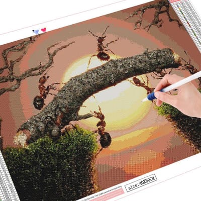 Kit de peinture diamant paysage 5d, broderie complète, mosaïque ronde, point de croix, nouvel arrivage 20X30