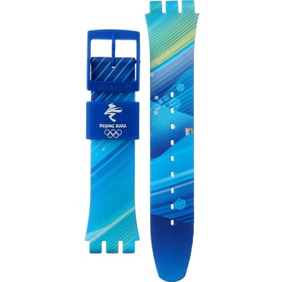 Swatch Plastic - Originals Large (41mm) SUO/SO29/SO32 ASO29Z700 2022 Olympic Collection - Chinese winter scenery Horlogeband